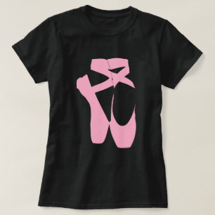 Rosa Ballett-Pantoffel-T - Shirt