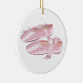 Rosa Ballett-Schuh-Pantoffel-Verzierungs-Schablone Keramik Ornament (Rechts)