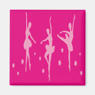 Rosa Ballett-Tänzer-Magnet-Tanz-Geschenk Magnet