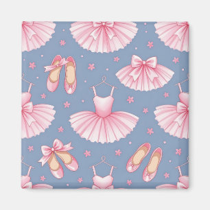 Rosa Ballett-Tutu-Muster Magnet
