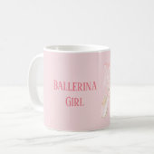 Rosa Ballettröckchen Kaffeetasse (Vorderseite Links)