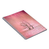 Rosa Ballettschuhe auf Pointe Notizblock (Rechte Seite)