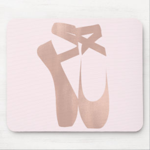 Rosa Ballettschuhe Balletttänzerin Rose Personalis Mousepad