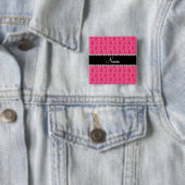 Rosa Ballettschuhe des individuellen Namens Button (Beispiel)