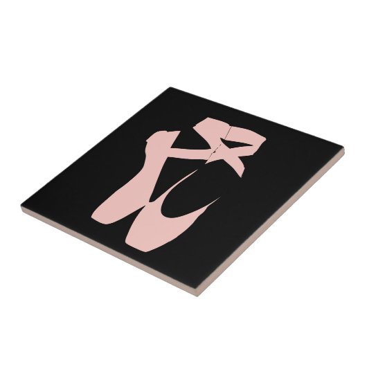 Rosa Ballettschuhe Fliese (Seite)