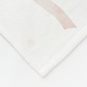 Rosa Ballettschuhe Geburtstag Fleecedecke (Ecke)