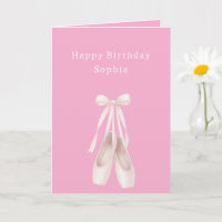Rosa Ballettschuhe Geburtstag