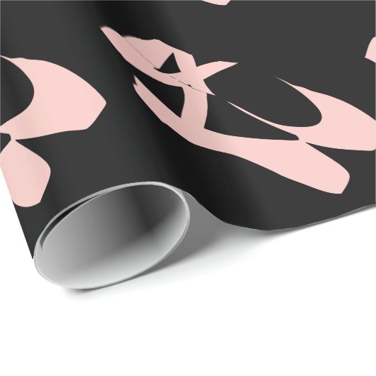 Rosa Ballettschuhe Geschenkpapier (Rolleneckpunkt)