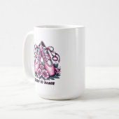 Rosa Ballettschuhe Kaffeetasse (Vorderseite Links)