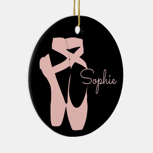 Rosa Ballettschuhe Keramik Ornament (Rechts)