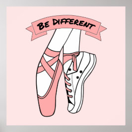 Rosa Ballettschuhe Poster