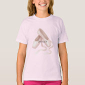 Rosa Ballettschuhe T-Shirt (Vorderseite)