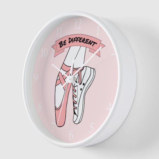 Rosa Ballettschuhe Uhr (Winkel)