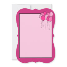 Rosa Ballon einladen