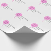 Rosa Ballon es ist ein Mädchen Dusche hinzufügen N Geschenkpapier (Ecke)