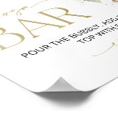 Rosa Ballon, Eukalyptus, Grüne, Momosa Bar Poster (Ecke)