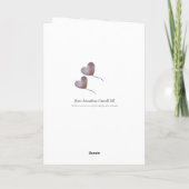 Rosa Ballon personalisiert 100. Geburtstagskarte Karte (Rückseite)