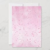 Rosa Balloons 70. Geburtstagsfeier Einladung (Rückseite)