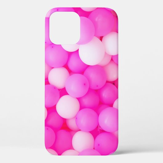 Rosa Balloons festes Hintergrunddesign. Case-Mate iPhone Hülle (Rückseite)