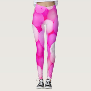 Rosa Balloons festes Hintergrunddesign. Leggings