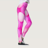 Rosa Balloons festes Hintergrunddesign. Leggings (Rechts)