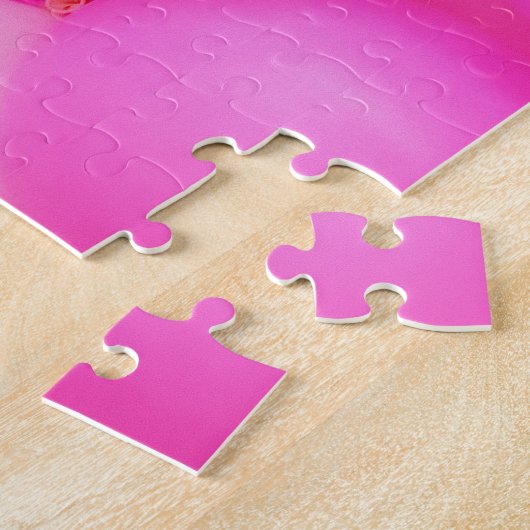 Rosa Balloons festes Hintergrunddesign. Puzzle (Seite)