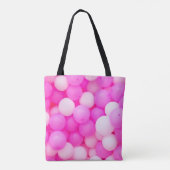 Rosa Balloons festes Hintergrunddesign. Tasche (Rückseite)