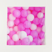 Rosa Balloons festes Hintergrunddesign. Wandteppich (Vorderseite (Horizontal))