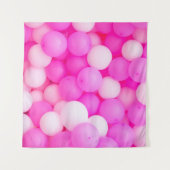 Rosa Balloons festes Hintergrunddesign. Wandteppich (Vorderseite (Horizontal))