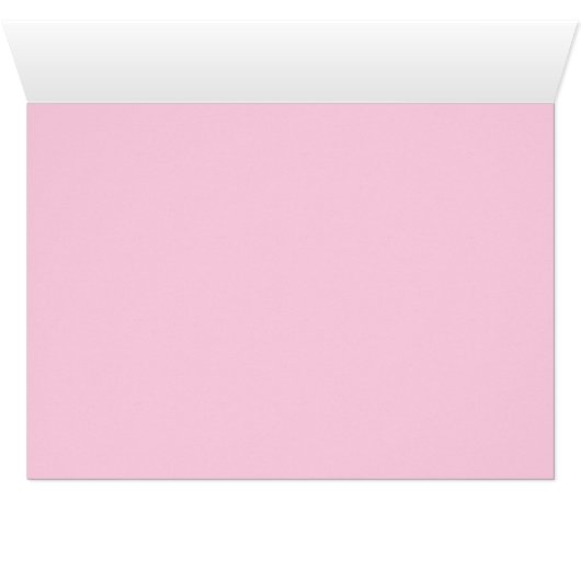 Rosa Bambustabellen-Zelt-Karten (Innenansicht Horizontal (Unten))