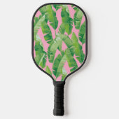 Rosa Banana-Blätter Pickleball Schläger (Rückseite)