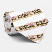 Rosa Banane Krawatte (Gerollt)