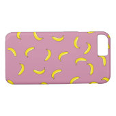 Rosa Bananen Case-Mate iPhone Hülle (Rückseite (Horizontal))