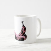 Rosa Bananen Cooler Spaß einzigartig Kaffeetasse (VorderseiteRechts)