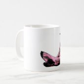 Rosa Bananen Cooler Spaß einzigartig Kaffeetasse (Vorderseite Links)