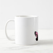 Rosa Bananen Cooler Spaß einzigartig Kaffeetasse (Links)
