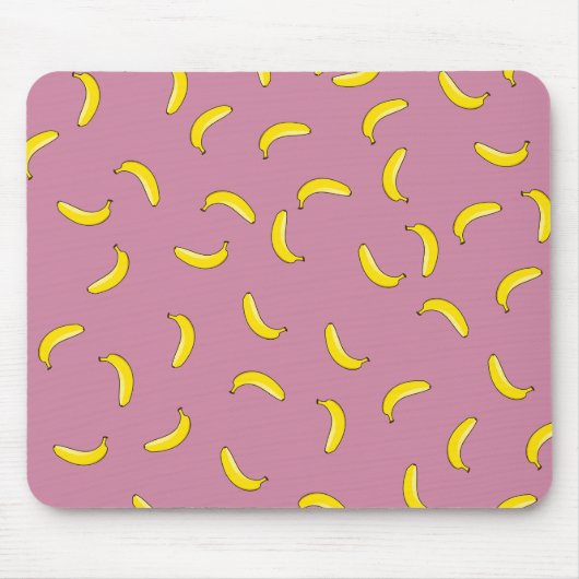 Rosa Bananen Mousepad (Vorne)