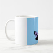 Rosa Bananen Pop Art Kaffeetasse (Links)