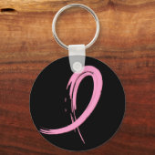 rosa Band A4 des Brustkrebses Schlüsselanhänger (Vorderseite)
