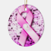 Rosa Band auf Leopard-Druck-Verzierung Keramikornament (Links)