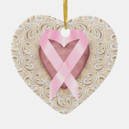 Rosa Band aus dem Herzen - SRF Keramikornament (Vorne)