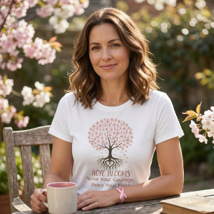 Rosa Band Baum der Hoffnung - Brustkrebsbewusstsei T-Shirt