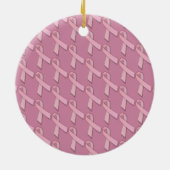 Rosa-Band-Bewusstsein Keramikornament (Hinten)