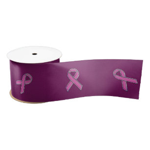 Rosa Band-Bewusstseins-Kohlenstoff-Faser Satinband