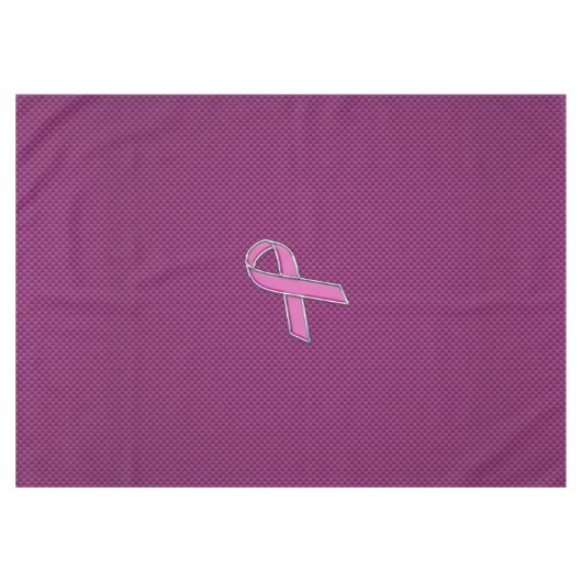 Rosa Band-Bewusstseins-Kohlenstoff-Faser Tischdecke (Vorderseite (Horizontal))