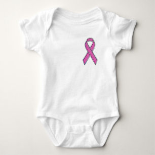 Rosa Band-Bewusstseins-pinkfarbene Baby Strampler