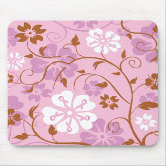 Rosa Band-Blumenmausunterlage Mousepad
