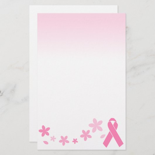 Rosa Band Briefpapier (Vorne/Hinten)