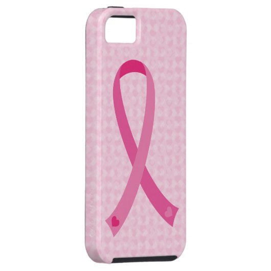 Rosa Band-Brustkrebs-Bewusstsein iPhone 5 Fall Case-Mate iPhone Hülle (Rückseite/rechts)
