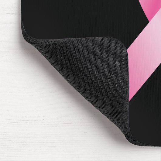 Rosa Band - Brustkrebs-Bewusstsein Mousepad (Ecke)